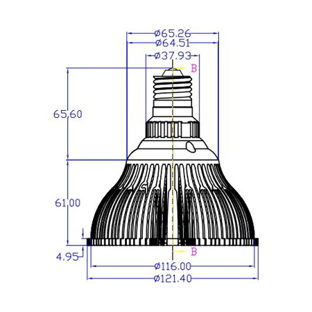 Par38 Cob 60 ° 15w Led Spot Lighting Ce Rohs With Integrated Led Chip